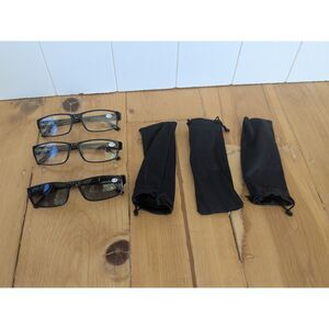 Truvision Reading Glasses 3 pack - Power 1.25 - Black - 1 sun pair